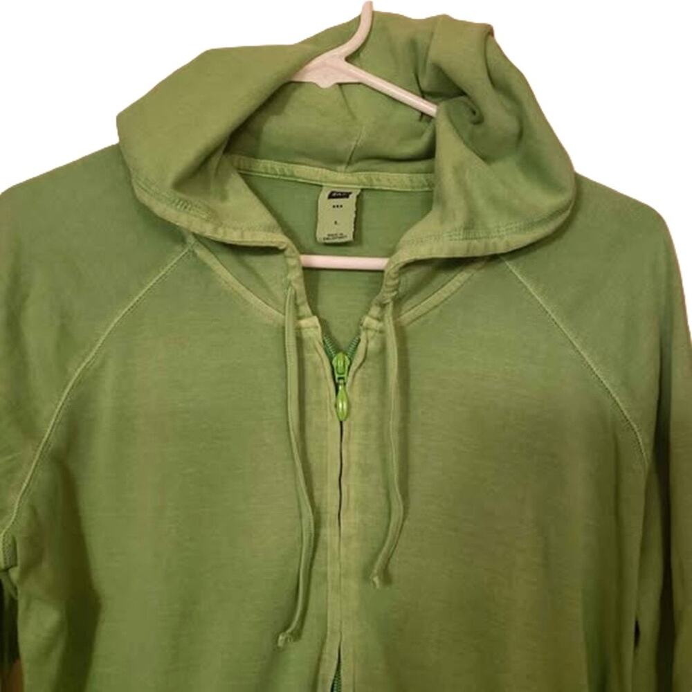 VTG 🍀 2006 Gap Spring Green Full Zip Hoodie Jacket - Size L Large - Picture 2 of 14